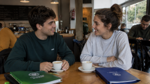 How to prepare for CAS - two students discussing their options
